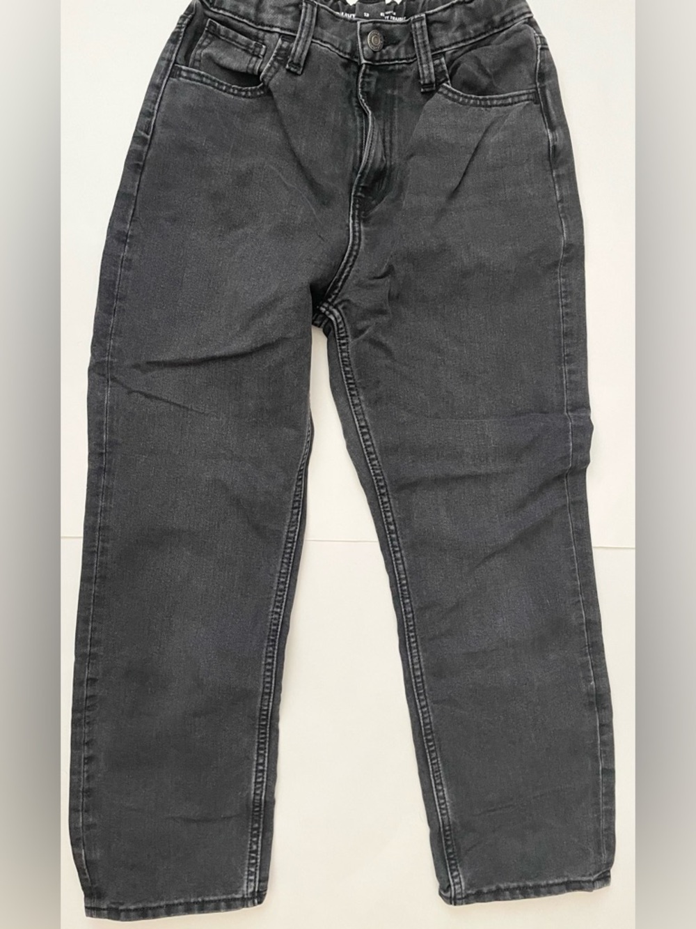 Old Navy Girls Slouchy Straight Black Jeans